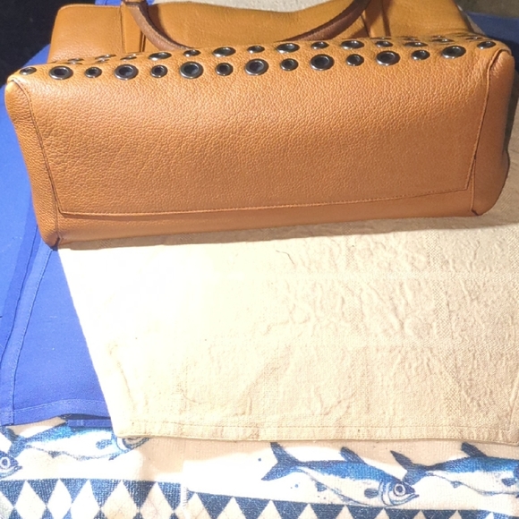 Coach Brown Leather Satchel with Black Accents NOW ONLY $150 - Picture 7 of 16